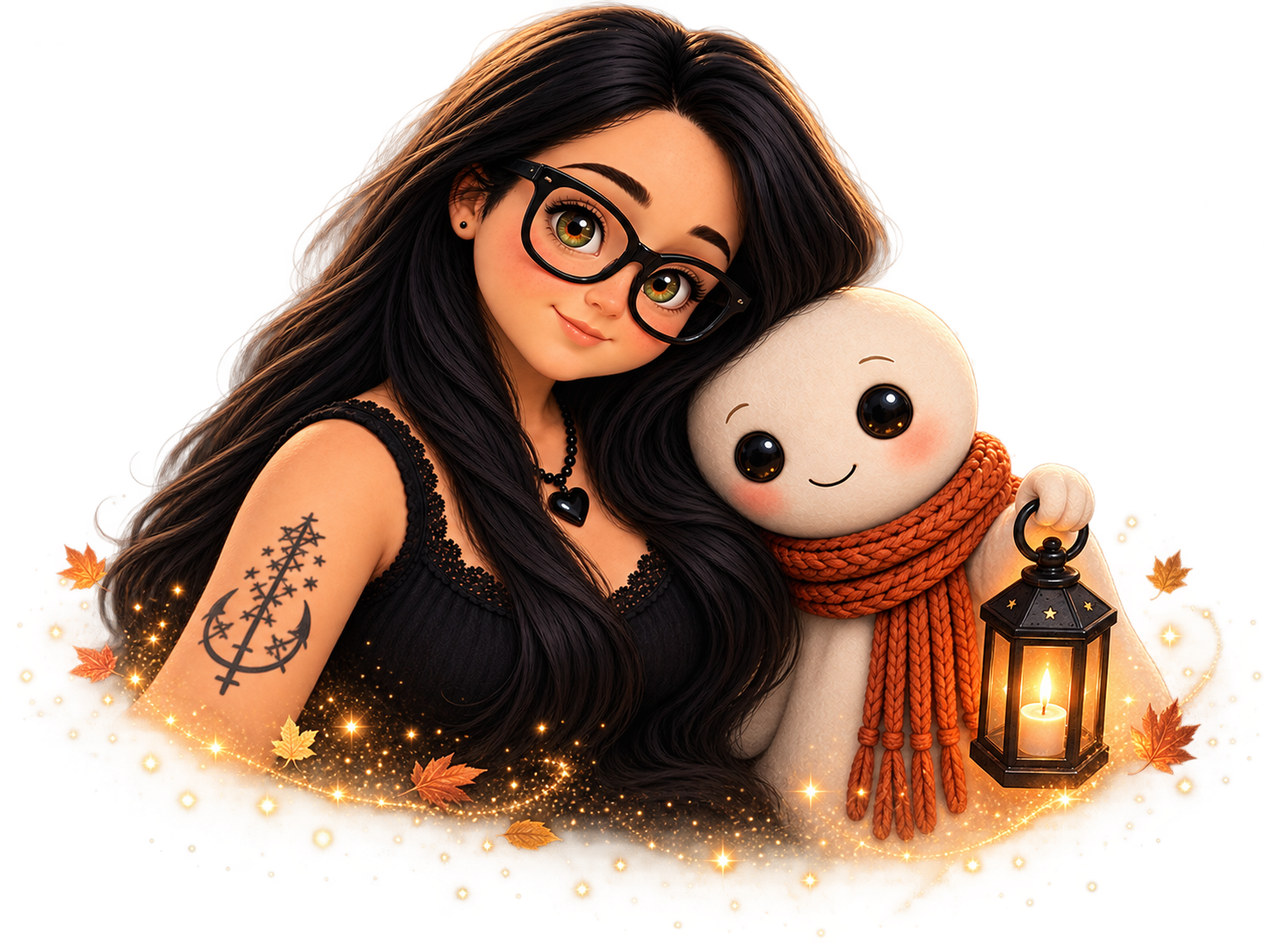 Yazmin and Pip the cozy wisp